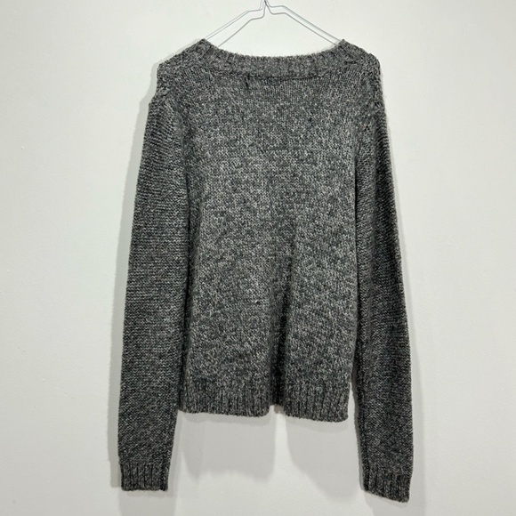 MASON Grey Knitted Wool Sweater with long sleeves in Women's Size Medium - Picture 3 of 6